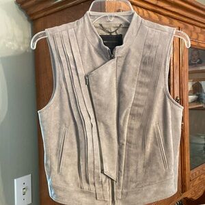 BCBG Damien Faux Suede Vest size small